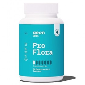 AEON LABS Probiotique Flore Intestinale - 90 Capsules - 6 Souches - Contribue à Améliorer la Flore Intestinale - Dose Journal