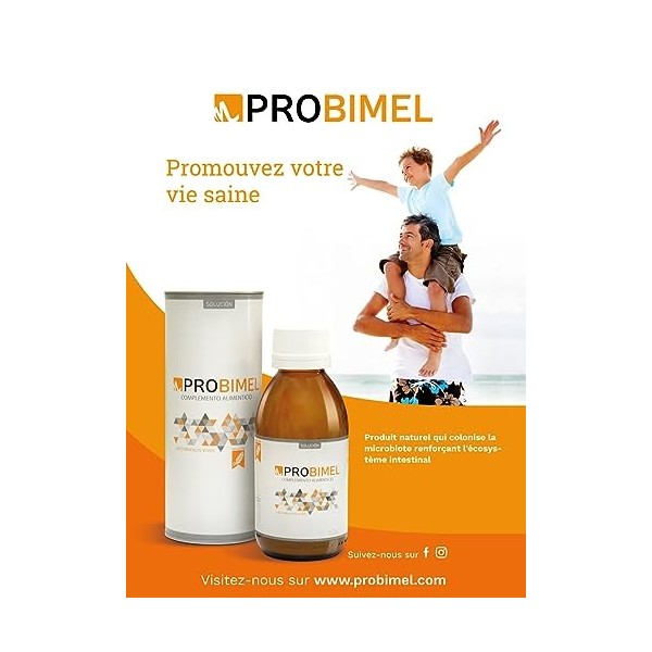 Probiotique Flore Intestinal PROBIMEL 150, Génère des Enzymes Digestives, pour 30 jours, Ferments Lactiques - Lactobacillus A