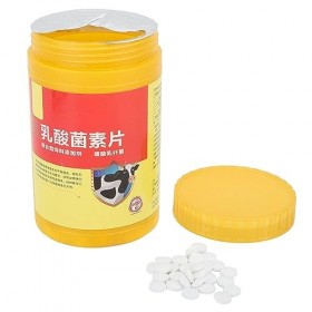 Zerodis 1000pcs Comprimés de Lactobacille Probiotiques pour Bétail Porcs Vaches Poulets Canards Troubles Digestifs Ballonneme