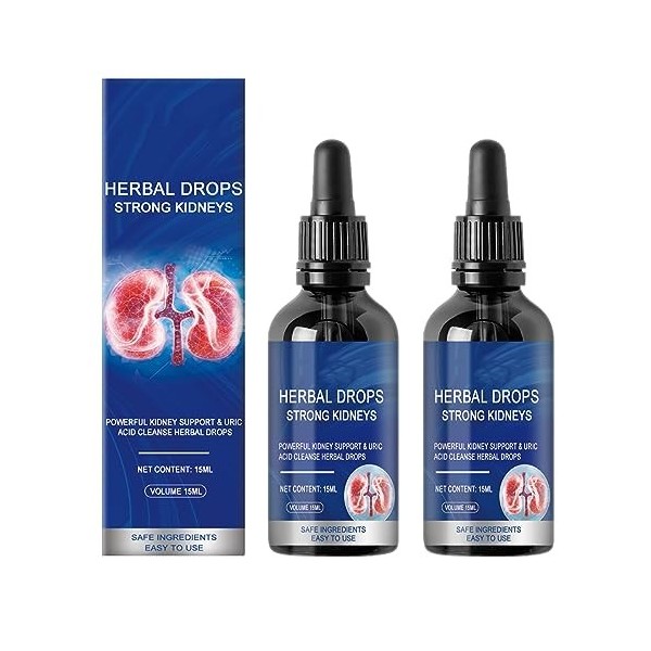 Herbal Kidney Care Drops, 15ML Herbal Drops Strong Kidneys, Kidney Care Drops, Herbal Drops Strong Kidneys, Oral Herbal Solut