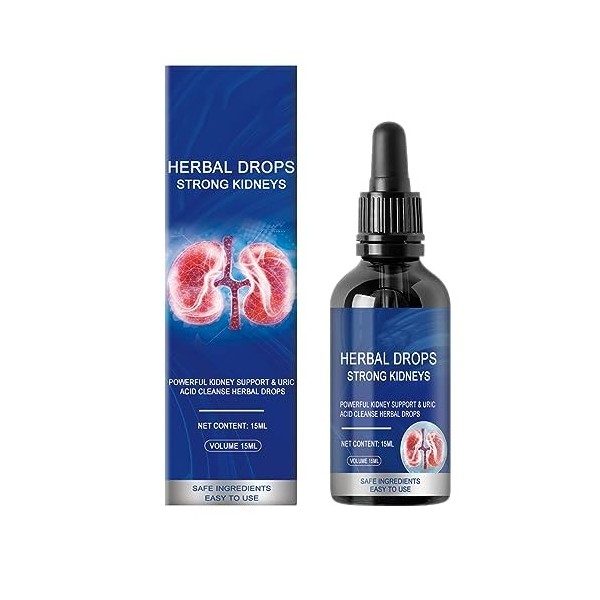 Herbal Kidney Care Drops, 15ML Herbal Drops Strong Kidneys, Kidney Care Drops, Herbal Drops Strong Kidneys, Oral Herbal Solut