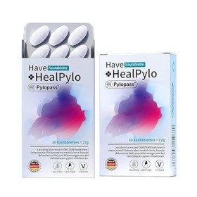 Pylopass lactobacillus reuteri HealPylo® comprimé à croquer - pour brûlures destomac, mauvaise haleine, reflux acide, problè