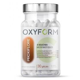Laboratoires Oxyform I Probiotique Flore Intestinale Gastro-Résistantes I Microbiote 13,5 Milliards Bactéries Par Jour I 4 So