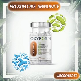 Laboratoires Oxyform I Probiotique Flore Intestinale Gastro-Résistantes I Microbiote 10 Milliards Bactéries Par Jour I 4 Souc