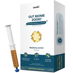 yourzooki Biome intestinal | Probiotiques multi-souches avancés | Santé intestinale, Système digestif- Saveur Myrtille Citro