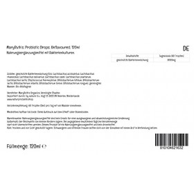 MaryRuth Organics, Probio Drops, Goût Neutre, 120ml, Complément Alimentaire, Végétalien, Sans Gluten