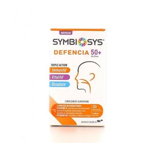 Biocodex Symbiosys DEFENCIA 50+ - IMMUNITE OSSATURE VITALITE - Lot de 2 Boites de 30 Gélules