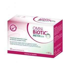 OMNi BiOTiC METAtox | 30 sachets | 9 souches bactériennes | 15 milliards d’UFC par dose journalière | En poudre | Végétalien 