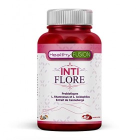 Healthy Fusion Probiotiques vaginaux microencapsulés pour femmes | L. Rhamnosus et L. Acidophilus + extrait pur de canneberge