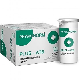 Physionorm™ PLUS-ATB - Complément Alimentaire - Levures & Probiotiques - 12 gélules