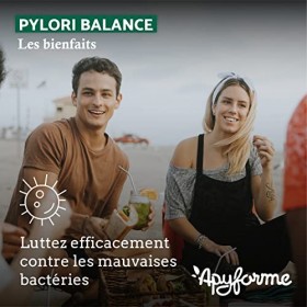 Apyforme - Pylori Balance - Equilibre de la Flore Intestinale et Digestion - 3 X Souches Dont Lactobacillus Reuteri - 50 Mill