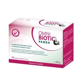 OMNi BiOTiC PANDA | 30 sachets 90g | 4 souches bactériennes | 3 milliards d’UFC par dose journalière | En poudre | Végétali