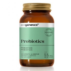 Ecogenetics Probiotics |Probiotiques intestinaux naturels, 60 gélules |Prébiotiques intestinaux avec Lactobacillus et Bifidus