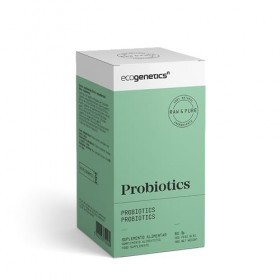 Ecogenetics Probiotics |Probiotiques intestinaux naturels, 60 gélules |Prébiotiques intestinaux avec Lactobacillus et Bifidus