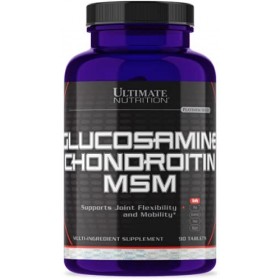Ultimate Nutrition Glucosamine & Chondroitin & MSM, Supports Joint Discomfort, Range of Motion & Flexibility, Multi Ingredien