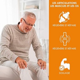 Curcuma avec Glucosamine, Chondroïtine et Collagène | Puissant anti-inflammatoire et analgésique naturel | Élimine les douleu