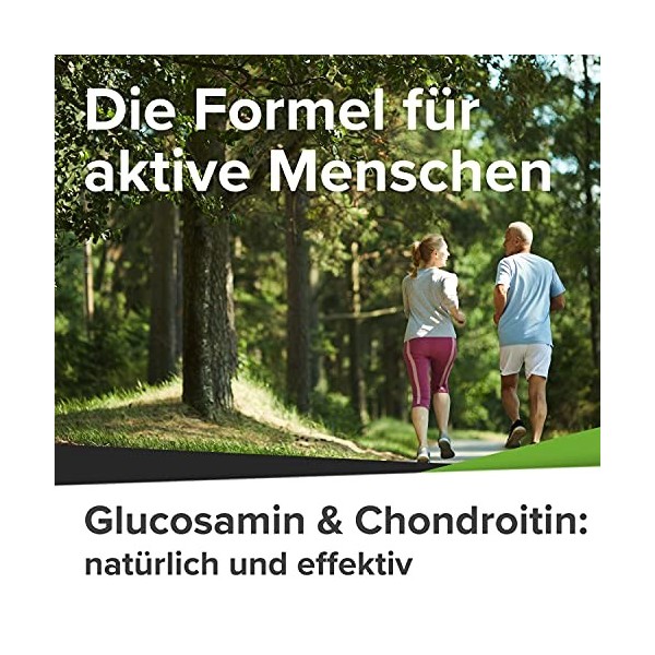 Surpresa Natural® Glucosamine & Chondroïtine PLUS hautement dosées 2700mg par jour, réserve de 2 mois Testées en laboratoire,