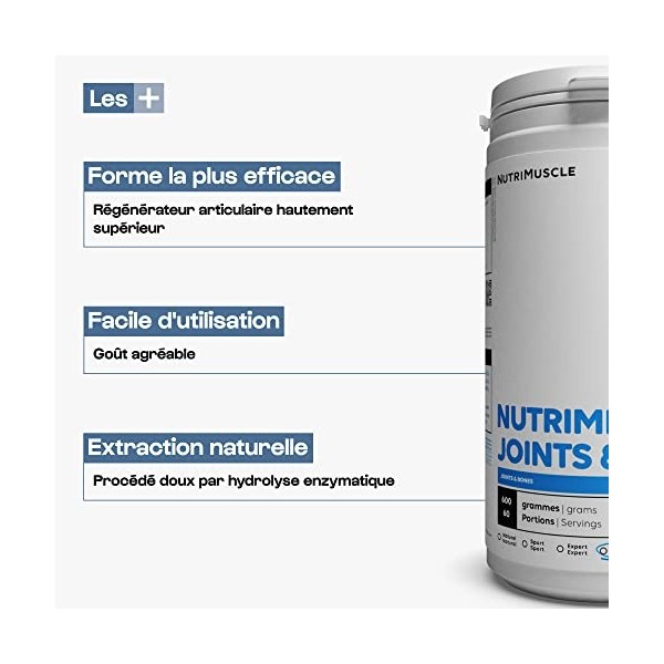 Mix Collagène • Glucosamine • Chondroïtine • Vitamine C |Nutrimix Articulaire - Protection Articulaire et Tendineux complet |
