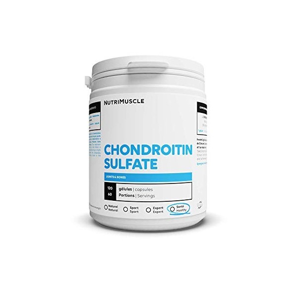 Chondroïtine Sulfate 100% Pure | Protecteur articulaire • Résistance des tendons • Régénération tissulaire • Sport & Santé | 