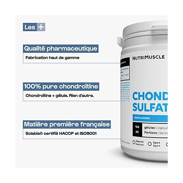 Chondroïtine Sulfate 100% Pure | Protecteur articulaire • Résistance des tendons • Régénération tissulaire • Sport & Santé | 