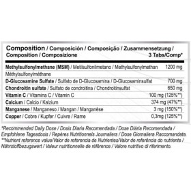 Glucosamine Chondroitin MSM - Joint Flex – 120 comprimés - Chondroitine Glucosamine - Glucosamine Chondroitine MSM Complexe -
