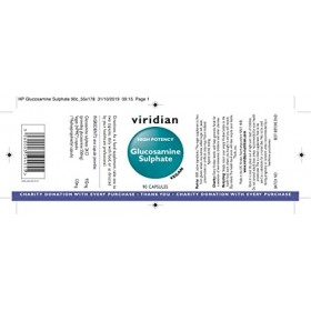 Viridian High Potency Glucosamine Sulphate 90 bouchons