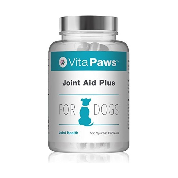 Joint-Aid Plus Pour Chien | Glucosamine, MSM, vitamines et mineraux 180 gélules| SimplySupplements