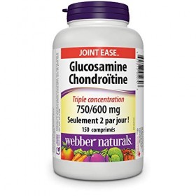 Webber Naturals Glucosamine Chondroitin Triple Strength 750/600 mg 150 Tablets