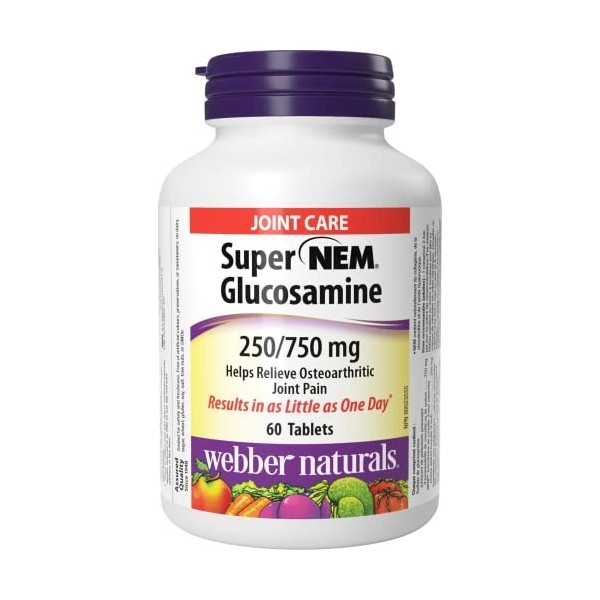 Webber Naturals Glucosamine NEM® 750/250 mg 60 Tablets