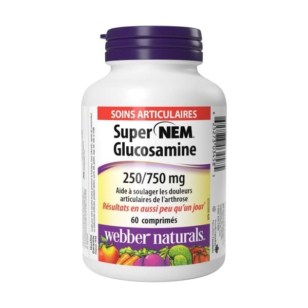 Webber Naturals Glucosamine NEM® 750/250 mg 60 Tablets