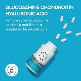 GLUCOSAMINE CHONDROITIN HYALURONIC ACID 90 Comprimés - Complément Alimentaire de Première Qualité pour la Santé des Articul