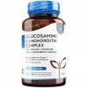 Glucosamine et Chondroitine Complex avec Vitamine C, Extrait de Rose Musquée et de Gingembre et Curcuma - Glucosamine Chondro