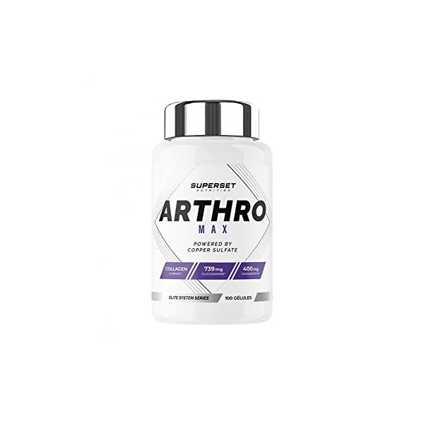 Superset Nutrition | Arthro Max 100 Caps | Soin articulations | Spécial articulations et cartilages
