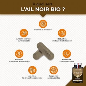 AIL NOIR Fermenté BIO - Extrait BREVETÉ Standardisé en S-allyl-cystéine - Soutient la Circulation Sanguine, Antioxydant Natur