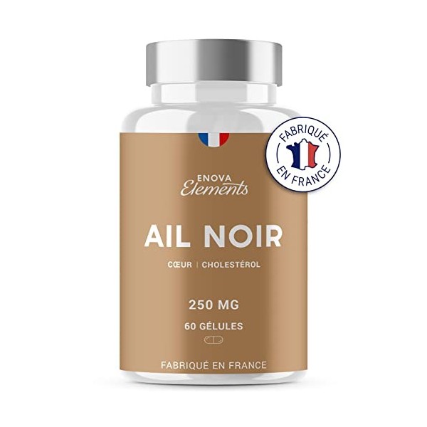 AIL NOIR FERMENTÉ | Standardisé en S-allyl-cystéine | Circulation Sanguine, Cœur | 250 MG Hautement dosé | 60 gélules Inodore