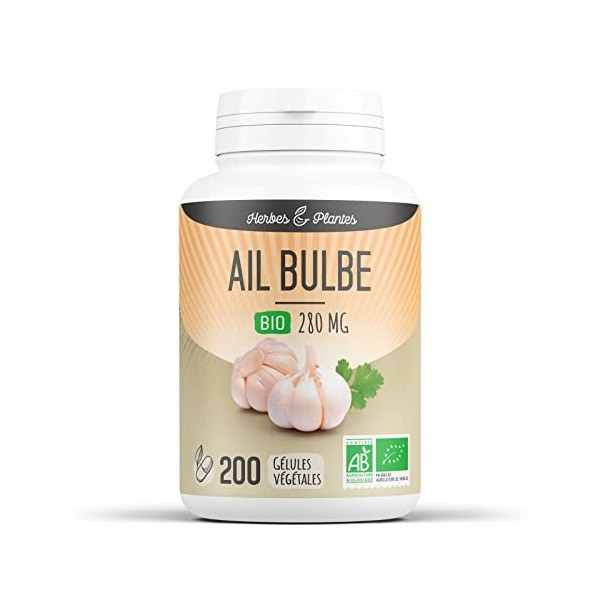 Herbes Et Plantes Ail Bio 200 Gélules Végétales 280 mg