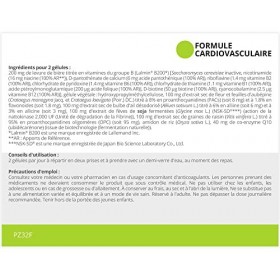Formule Cardiovasculaire * 60 gélules / 320 mg * Vitamines du groupe B, Aubépine, Ail, Raisin, Nattokinase et Co-enzyme Q10