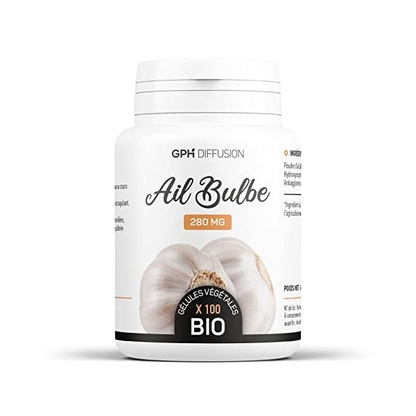 Ail Bulbe Biologique - 280 mg - 100 gélules végétales