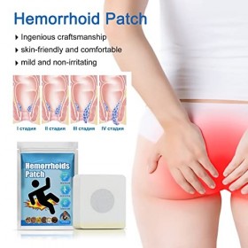 Patch pour Hémorroïdes, 30 PCS Patch pour Hémorroïdes à Base de Plantes Patch Topique pour le Traitement des Symptômes des Hé
