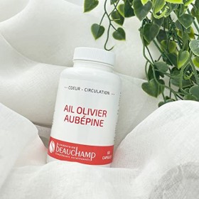 Laboratoire Beauchamp - Complément alimentaire AIL OLIVIER AUBEPINE - 60 capsules - Équilibre cardio-vasculaire - Coeur - Cir