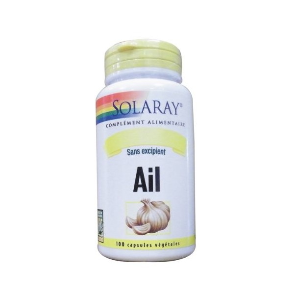 Solaray - Ail green screened organically grown - 100 capsules - Désinfectant intestinal