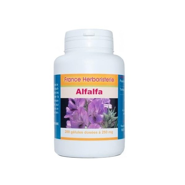 GELULES ALFALFA dosées à 250 mg 200 gélules.