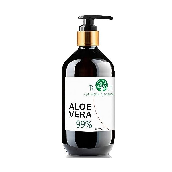 Gel dAloe Vera Pur 100% Naturel 500 ml Aloe Vera Bio Pure Gel dAloe Vera Cheveux Hydratant Visage Corps Après rasage Après 