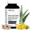 Aloe Vera Detox. 120 gélules végétaliennes pour 4 mois. Avec Cascara Sagrada, Bourdaine, Prêle des Champs, Pissenlit, Fenouil
