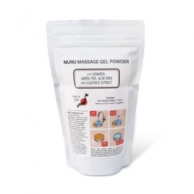 Sakura Edition Nuru Gel de massage en poudre 500 g | Aloe vera, algues, réglisse et thé vert | Fabriqué au Japon | Sans parab