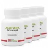 ALOE VERA BIO EN GÉLULES ◉ PACK 3+1 GRATUIT ◉ 250 mg / 120 gélules ◉ Digestion, Immunitaire ◉ Garantie Satisfait ou Remboursé