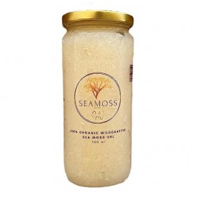 Gel à base de mousse de mer bio irlandaise de Grenade Végétalien Approuvé par le Dr Sebi Doré 250 ml