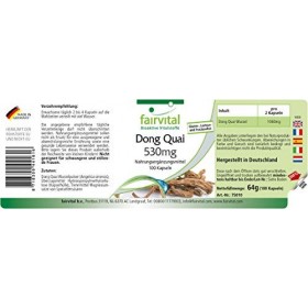 Fairvital | Dong Quai 530 mg - 50 jours - VEGAN - Fortement dosé - 100 caps - Angelica sinensis
