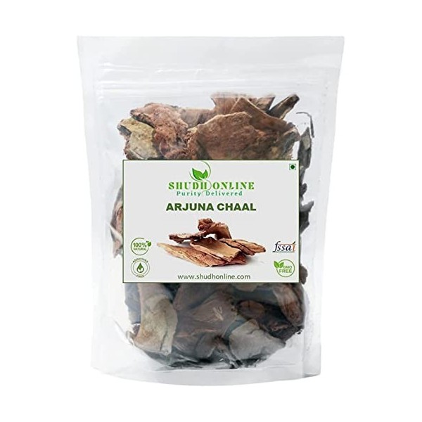 AOZA Shudh Online Arjun ki Chaal, Arjuna Bark, Arjun Kwath 250 g , Arjuna Chettu Beradu, Terminalia Arjuna