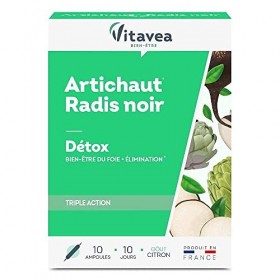 Vitavea - Detox Bien être du Foie Elimination - Complément Alimentaire, Digestion, Transit Intestinal, Draineur - Artichaut, 
